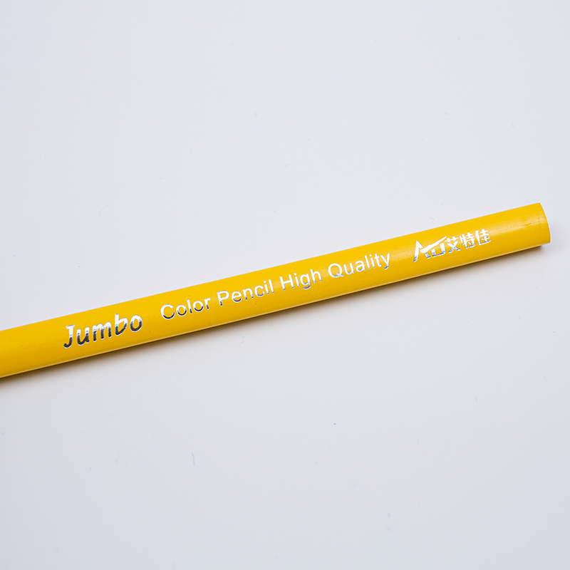 Crayons de couleur triangulaire jumbo en bois naturel