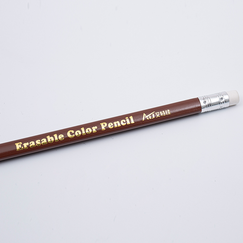 Crayon de couleur effaçable en bois de tilleul doux