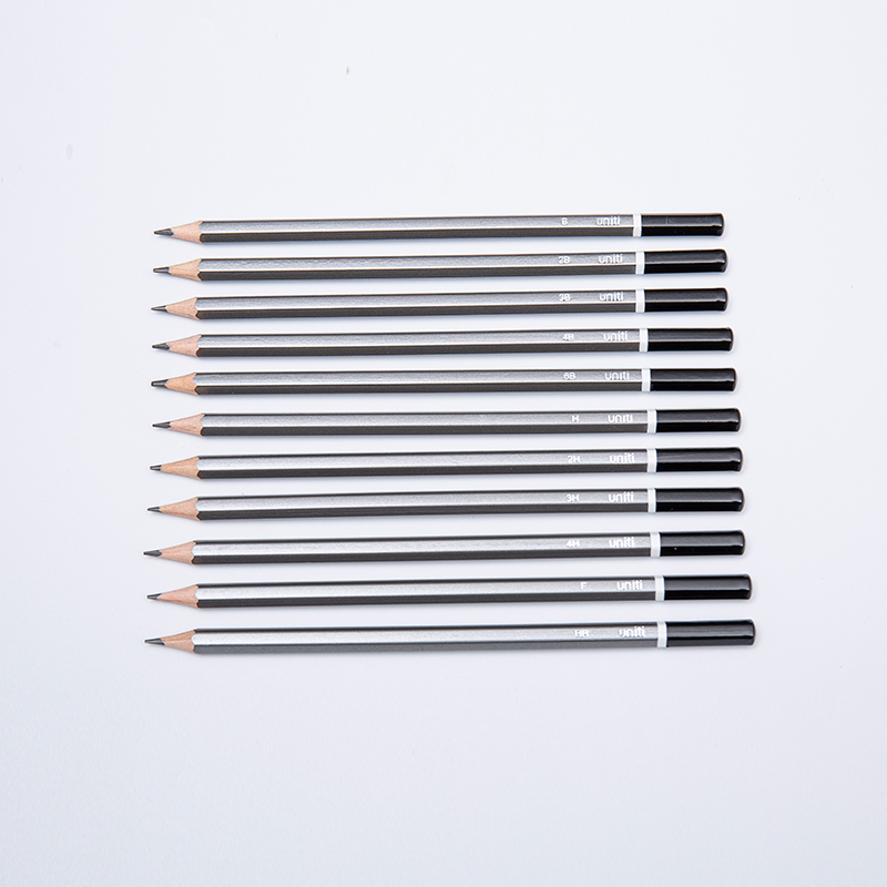 Crayons de croquis d’art hexagonaux en tilleul doux