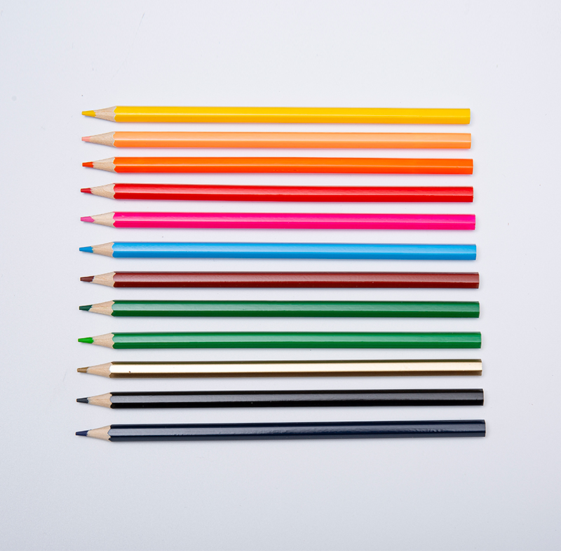 Crayons de couleur de dessin hexagonal pour enfants adultes