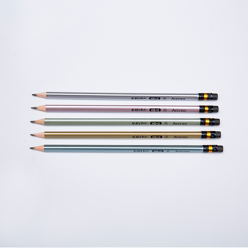 Crayons graphites de peinture métallique avec gommes